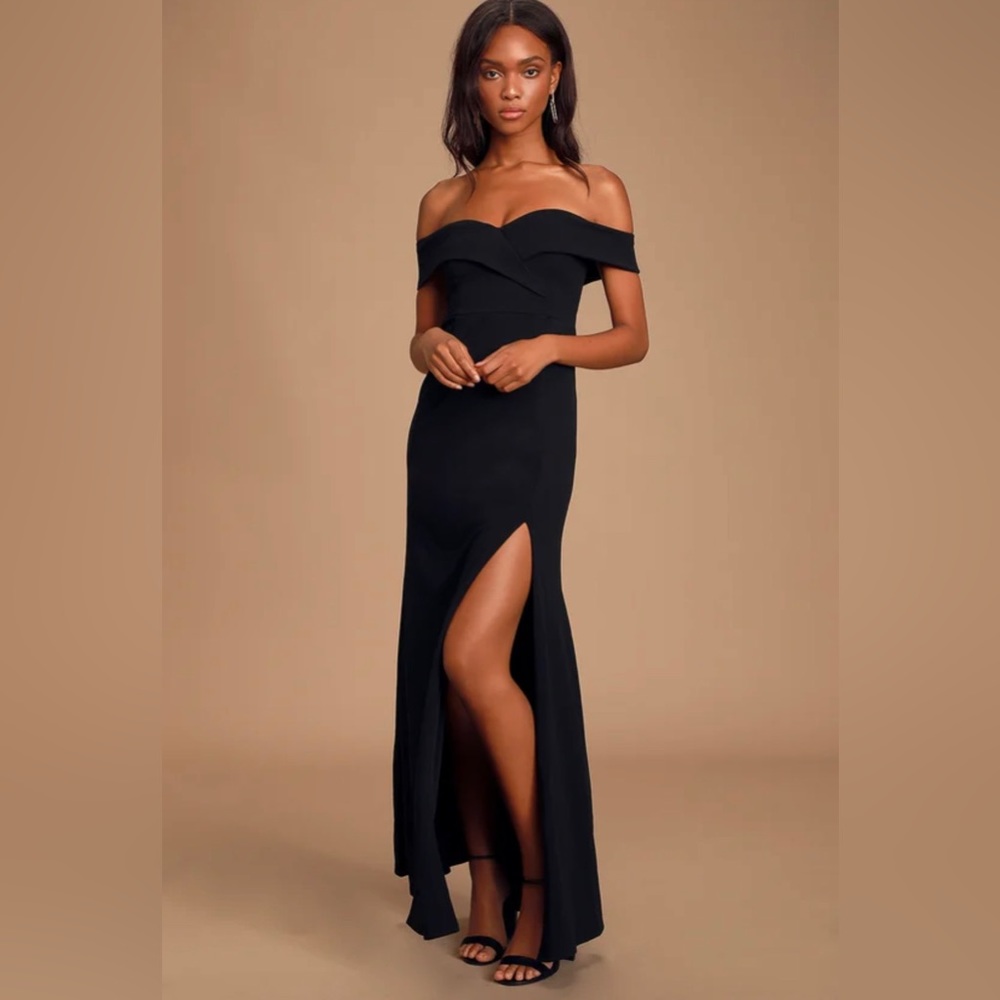 Lulus black maxi dress